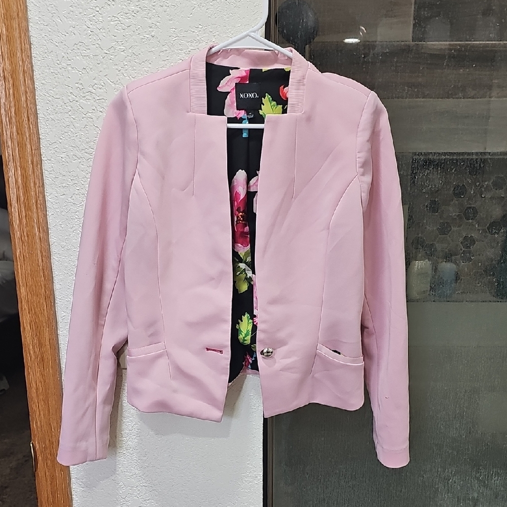 XOXO Women's Light Pink Blazer